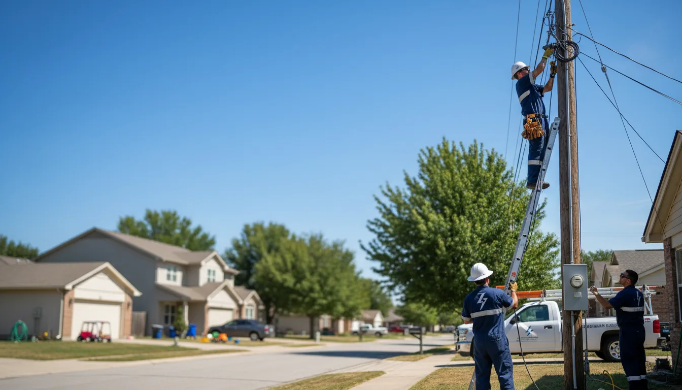 Residential electrician providing installation services in Catlin, IL